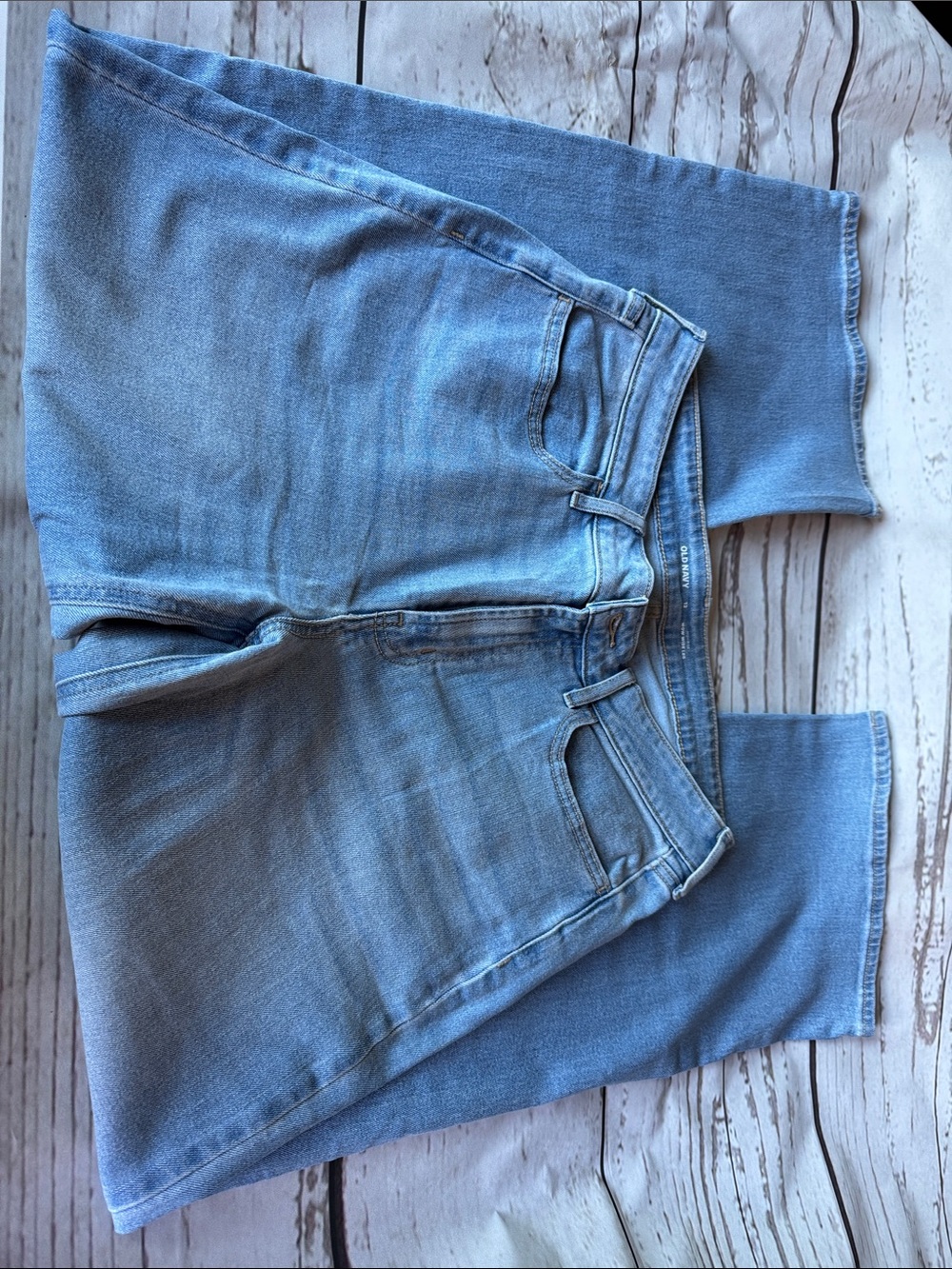 Old Navy Light Blue Wide Leg Stretch Jeans
